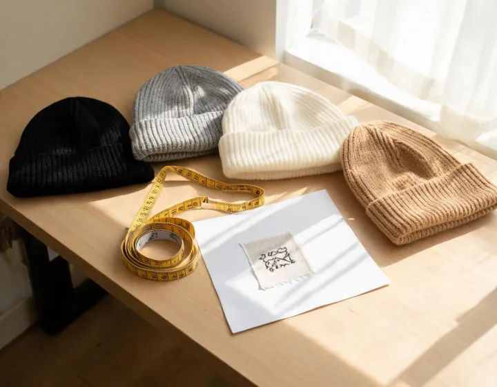 Knit sample review and beanie requirement ledger